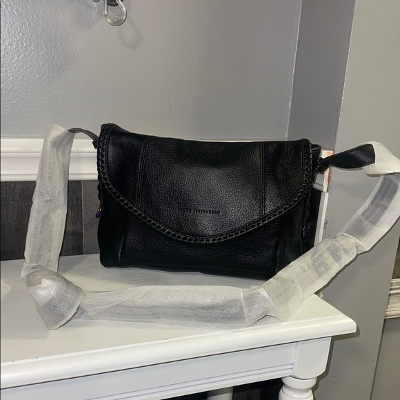 Aimee Kestenberg Handbags - Aimee Kestenberg Black Leather Shoulder Bag